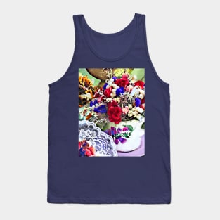 Dried Flowers in Teacups Tank Top